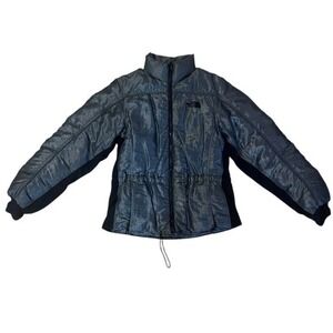 Womens North Face Jacket Grey Down Puffer Jacket -Size Medium